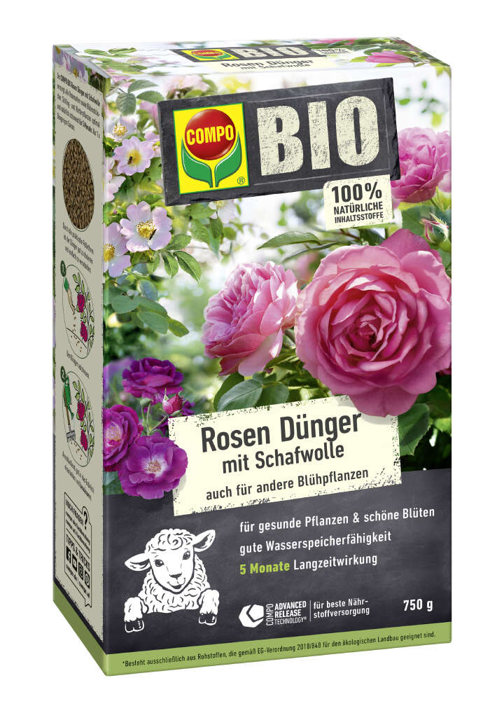 COMPO BIO Rosen Dünger mit Schafwolle